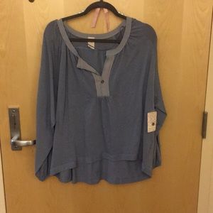 NWT Free People blue tunic